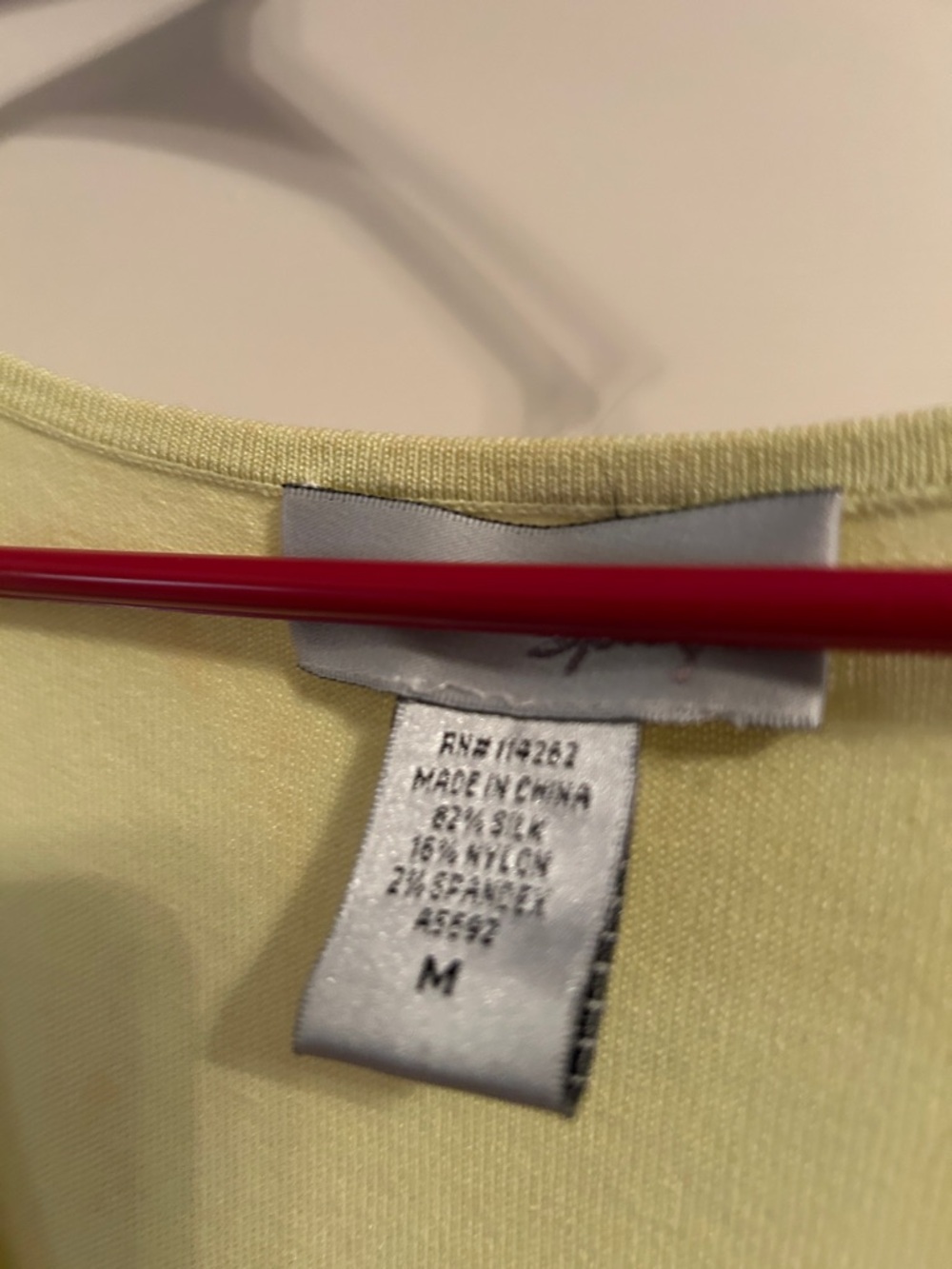 Spiegel Light Yellow Short Sleeve Knit Top